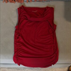 Caraucci Red Sleeveless Women's Top